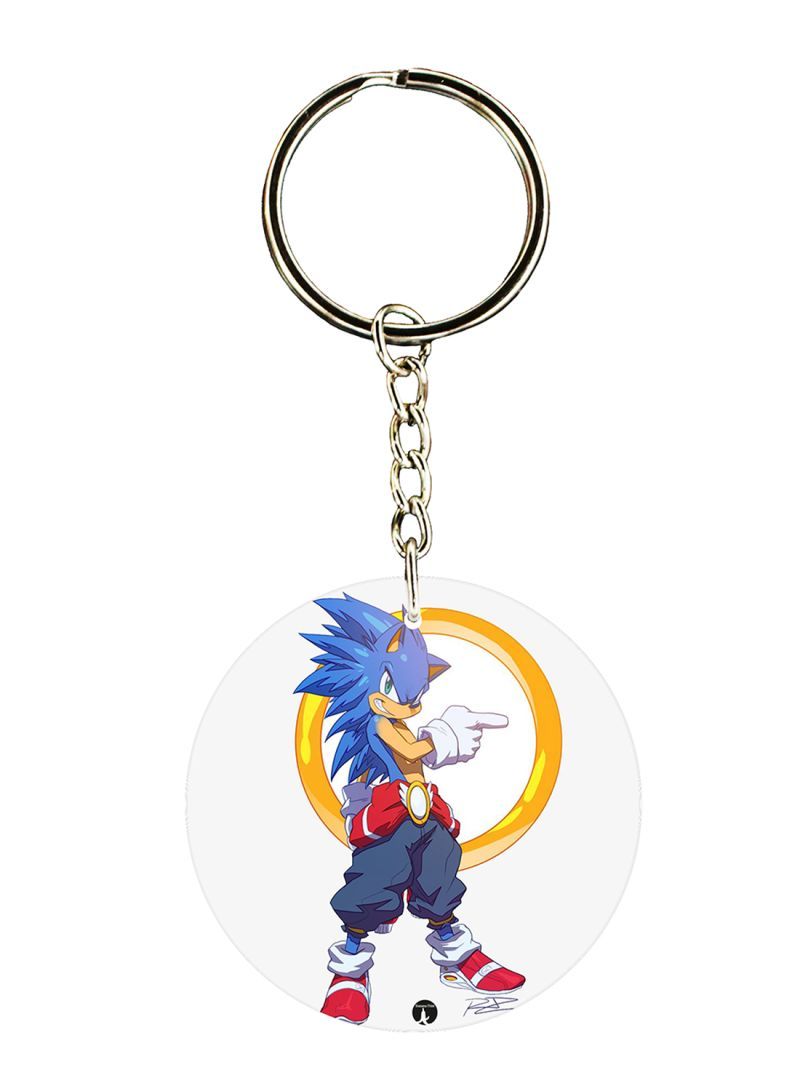 RKN Sonic Printed Keychain