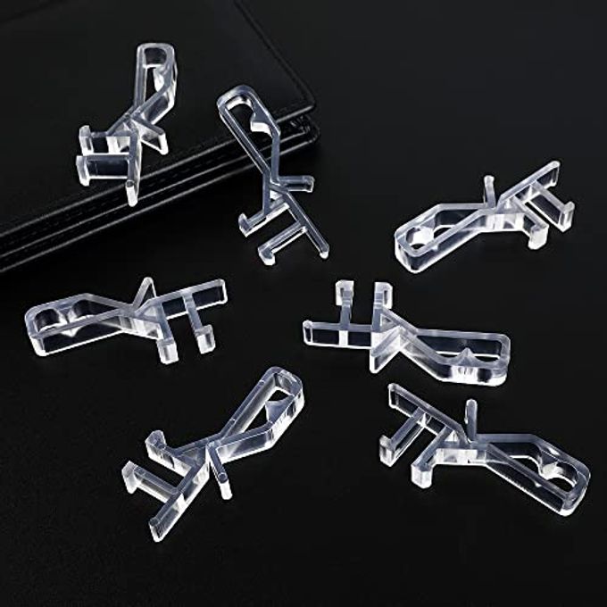 lofrcin 1-7/8inch Hidden Channel Valance Clips for The Valance with a Groove in The Back (12pcs) - Image 2