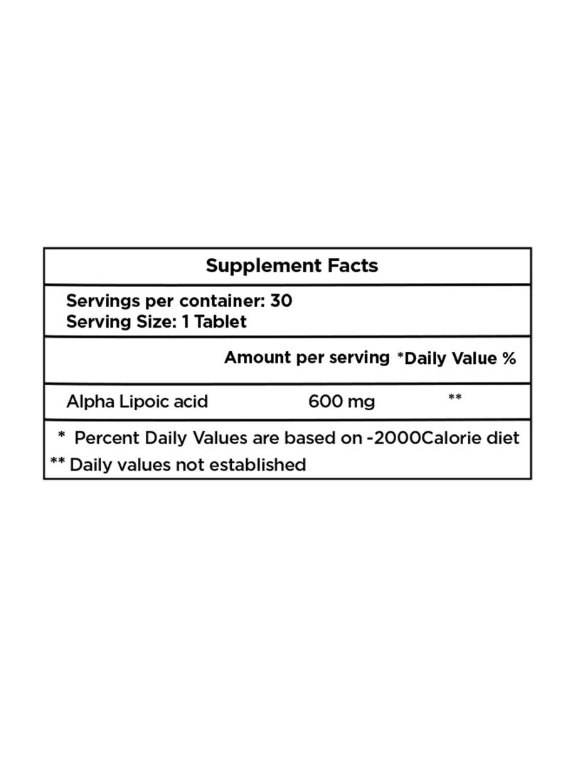 Thiomack Alpha Lipoic Acid 600 mg Tablets
