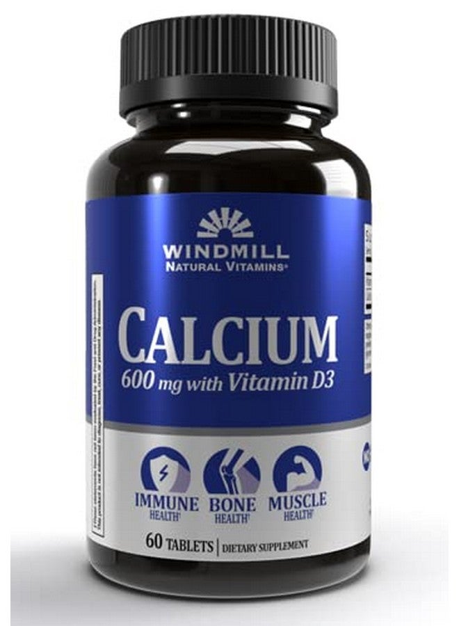 WINDMILL Calcium As Carbonate With Vitamin D 600 Mg Tablets 60 Ea - Image 1