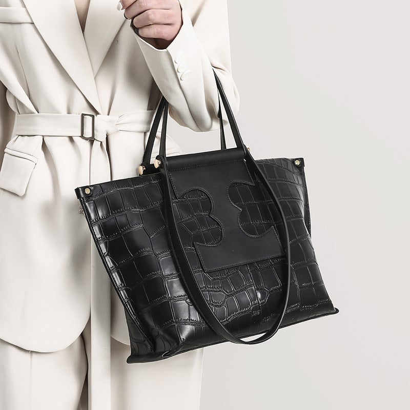Crocodile Pattern Bag Underarm Tote Bag Women'S Commuter Large Capacity Handbag Bride Wedding - Image 5