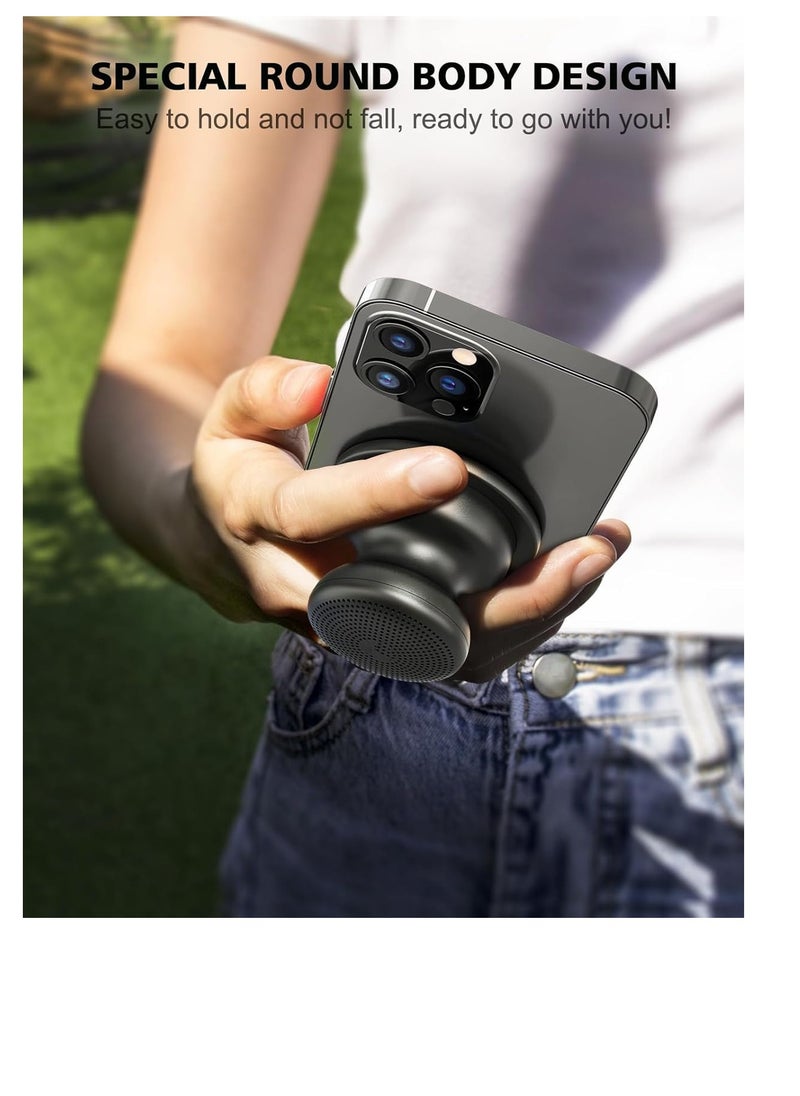 KASTWAVE - Mini Portable Wireless Bluetooth Speaker with Magnetic Base, Powerful Sound, Easy to Attach to Metal Surface, [Compatible with Magsafe, iPhone 15, 14, 13, 12 Pro/Max] for Home or Outdoor - Image 1