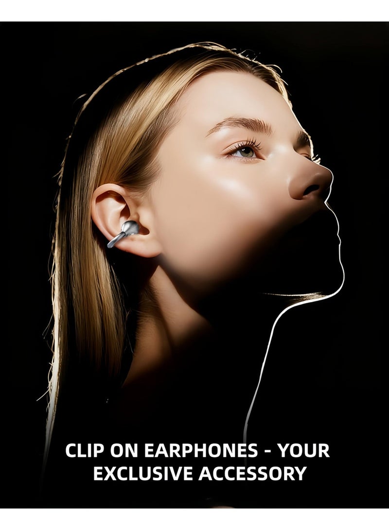 Jliyru 2026New Open Ear Clip Earbuds Wireless, 6Hrs Single Use & 60Hrs with Case, Bluetooth 5.4, IPX4 Sweatproof, Lightweight Comfort Fit for Gym, All Day Wear - Image 2