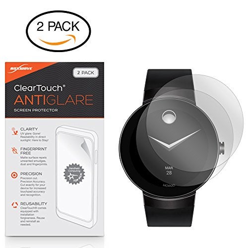 BoxWave Screen Protector Compatible with Movado Connect - ClearTouch Anti-Glare (2-Pack), Anti-Fingerprint Matte Film Skin for Movado Connect - Image 2