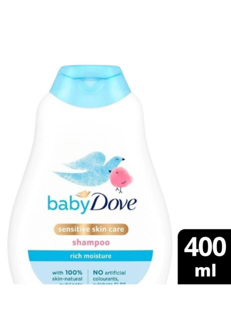Dove Baby Dove Sensitive Skin care Shampoo Rich Moisture 400 ml  - Image 2