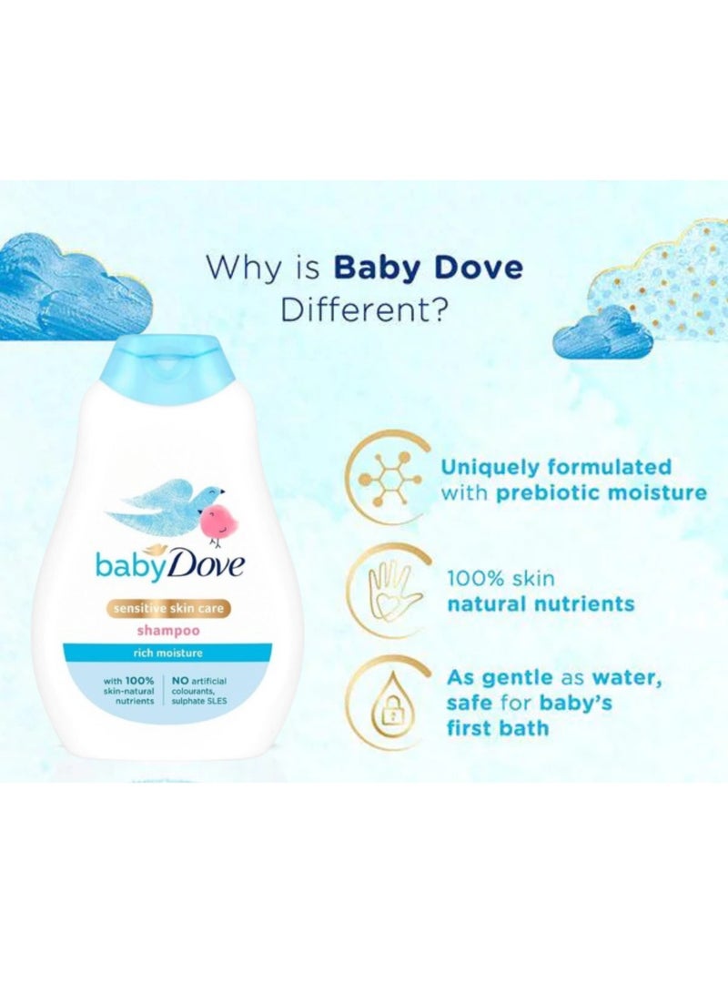 Dove Baby Dove Sensitive Skin care Shampoo Rich Moisture 400 ml  - Image 4