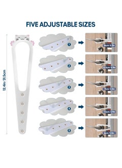 SYOSI Cat Door Holder Latch & Cat Door Stopper, 5 Adjustable Door Strap for Cats to Dog Alternative to Keep Dogs Out of Cat Litter Boxes and Food, No Cut Cat Door, Interior Door (2 Pack)  - Image 4