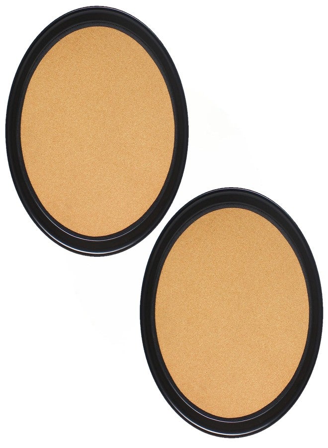 TrueCraftware- 12” Round Anti-Slip Serving Tray with Cork Surface Black Color Set of 2- Multi-Purpose Serving Trays Food Server Food Service Trays for Restaurant Parties Breakfast Cafe Bar - Image 1