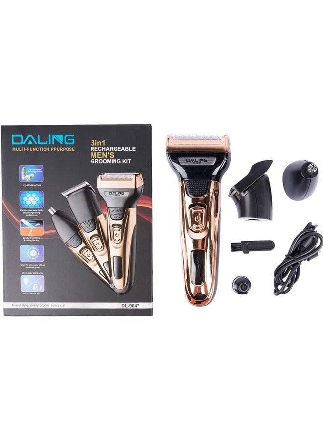 دالينغ DL-9047 ماكينة تشذيب الرجال متعددة الوظائف للرجال للعناية بالجسم واللحية والشارب والأنف والأذن والحاجب - Image 5