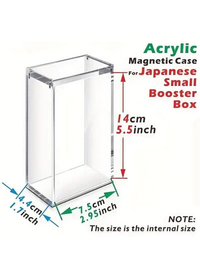 1pc Transparent Acrylic Magnetic Closure Storage Box Stackable For TCG Cards - Image 1