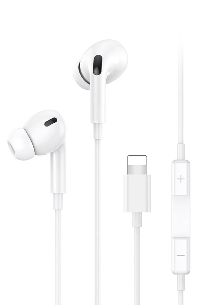 أوسامس سماعات رأس Max Lightning Connector، سماعات أذن داخلية معتمدة من Mfi مع ميكروفون، سماعات أذن مقاومة للماء والعرق - Image 1