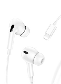 أوسامس سماعات رأس Max Lightning Connector، سماعات أذن داخلية معتمدة من Mfi مع ميكروفون، سماعات أذن مقاومة للماء والعرق  - Image 2