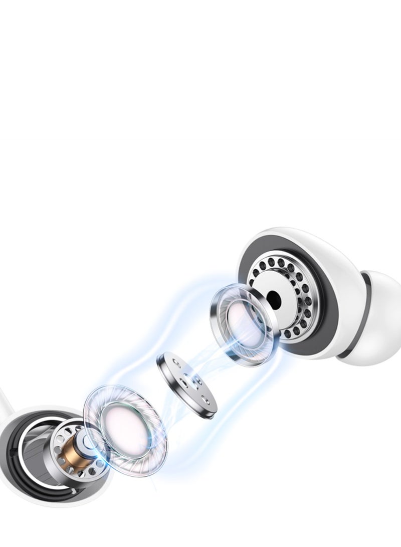 أوسامس سماعات رأس Max Lightning Connector، سماعات أذن داخلية معتمدة من Mfi مع ميكروفون، سماعات أذن مقاومة للماء والعرق - Image 4