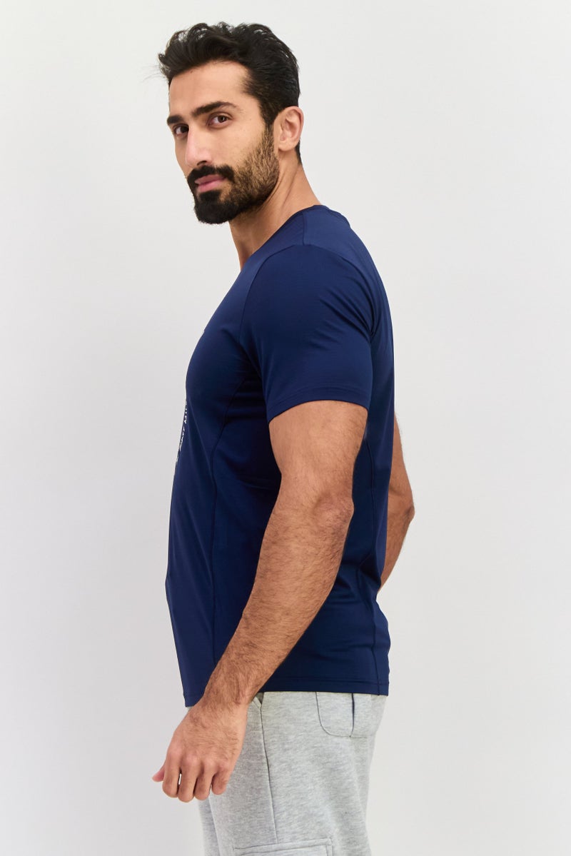PUMA Puma x First Mile Men Sportswear Fit Short Sleeves Running T-Shirt, Navy - Image 4