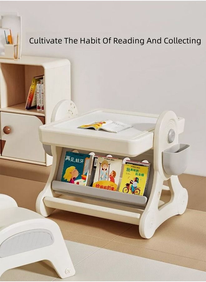 JSAITOYS - Children's Multifunctional Table With Chair Block Game Toy Babies Learn More Knowledge - Image 1