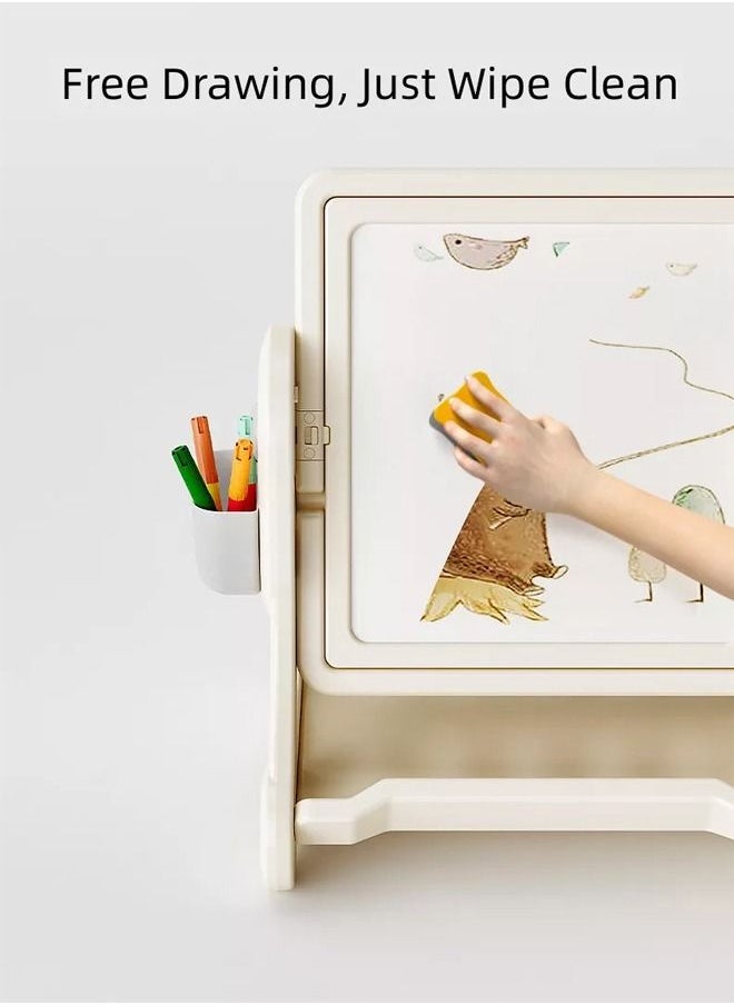 JSAITOYS - Children's Multifunctional Table With Chair Block Game Toy Babies Learn More Knowledge - Image 1