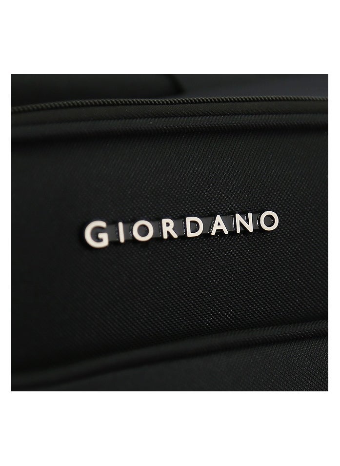 GIORDANO Giordano Softside Luggage Trolley Bag 3 PCS Set ,Black (S-20,M-24,L-28 inch)  - Image 2