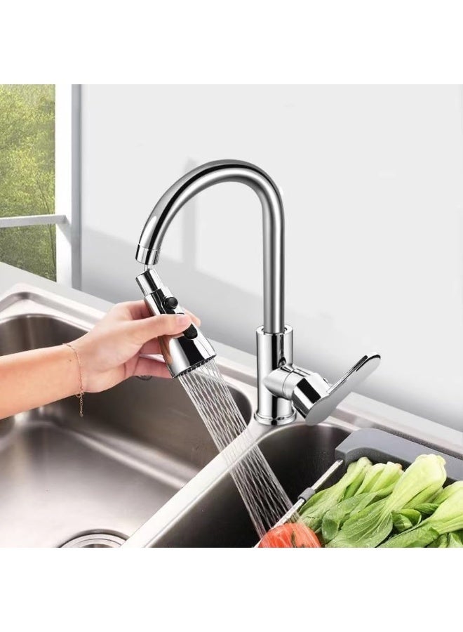 3-Function Swivel Faucet Spray Head – Water-Saving 1/2 Inch (13 mm) Replacement – Durable Polished Finish, Easy Installation – Ideal for Standard Kitchen Sinks, Multi-Purpose Use, and Modern Kitchen Upgrade-360° Rotating Faucet Aerator, - Image 5