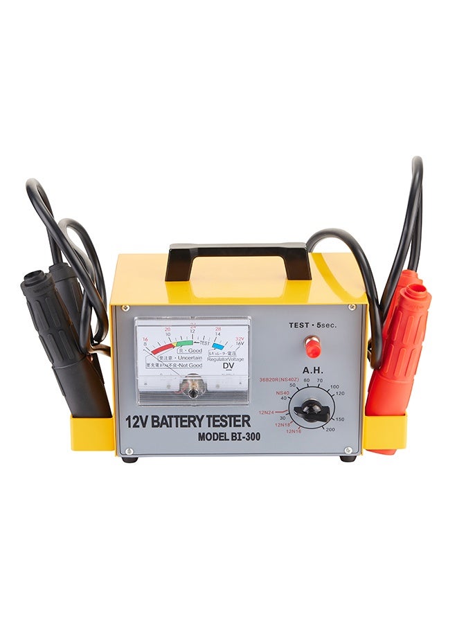 LAWAZIM Pro7 BI-300 Battery Tester - 12V Automotive Battery Load Tester, Amp Hour Selector (30-200Ah)- Charging Voltage Check, Manual Tester for Car, Truck, Motorcycle, Garage & Workshop - Image 1