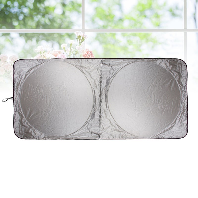 Reflective Car Windscreen Sun Shade Windshield Foldable Sunshade UV Blind Visor Protector Sunshade 150x70cm - Image 4