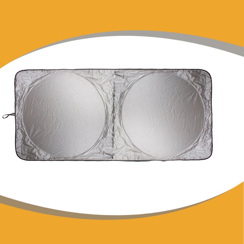 Reflective Car Windscreen Sun Shade Windshield Foldable Sunshade UV Blind Visor Protector Sunshade 150x70cm - Image 5