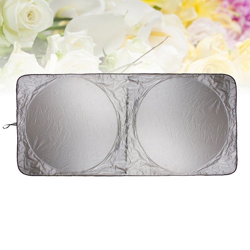 Reflective Car Windscreen Sun Shade Windshield Foldable Sunshade UV Blind Visor Protector Sunshade 150x70cm - Image 3