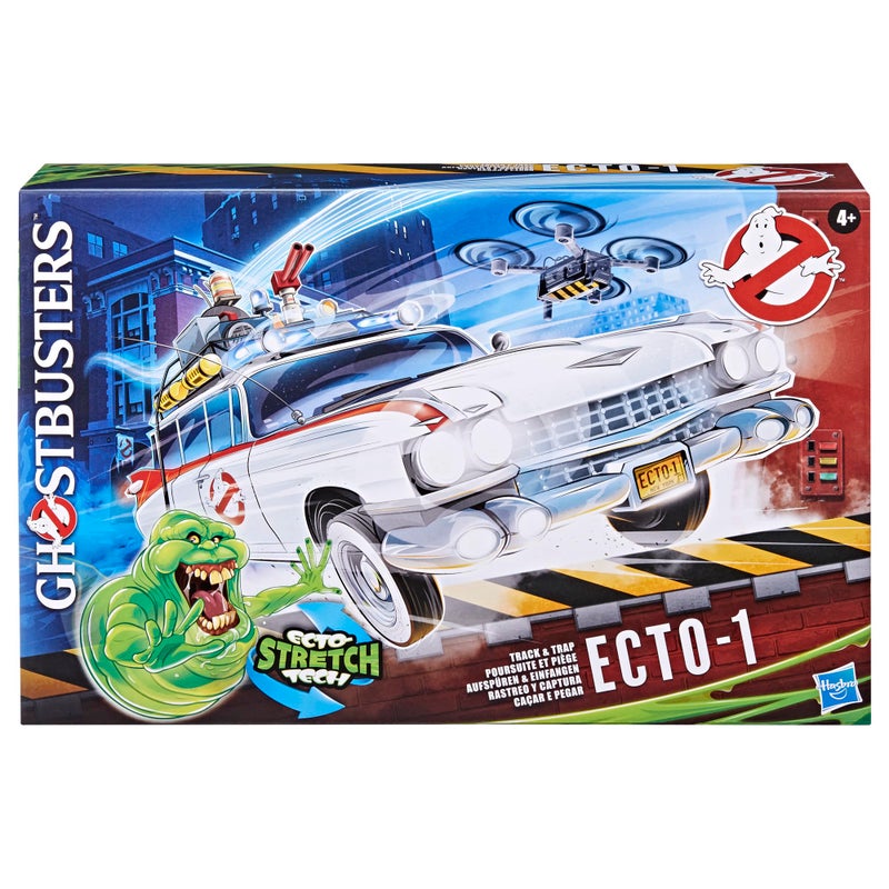 Ghostbusters Track & Trap Ecto-1 Toy Vehicle with Fright Features Ecto-Stretch Tech Slimer Accessory, Compatible with 5-Inch Toys, 4+ - Image 2