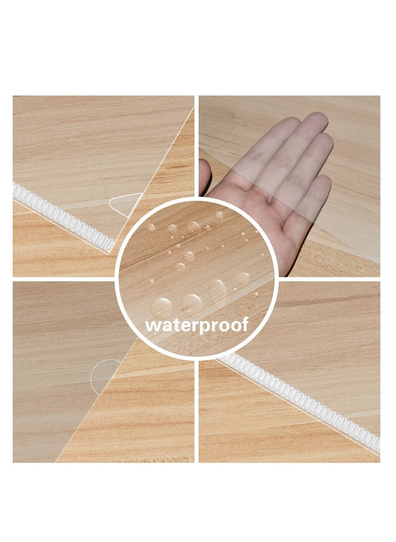 MARKQ - Clear File, A4 Plastic Transparent Folders L-Type For Documents Paper Storage School Office Supplies (Pack of 12) - Image 1