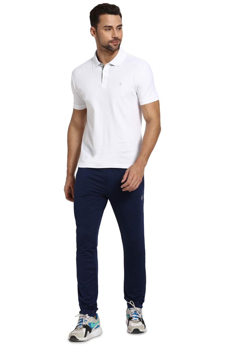 Van Heusen Men's Solid Regular Fit Polo (IHTSKP1LWH60032_White_S) - Image 3