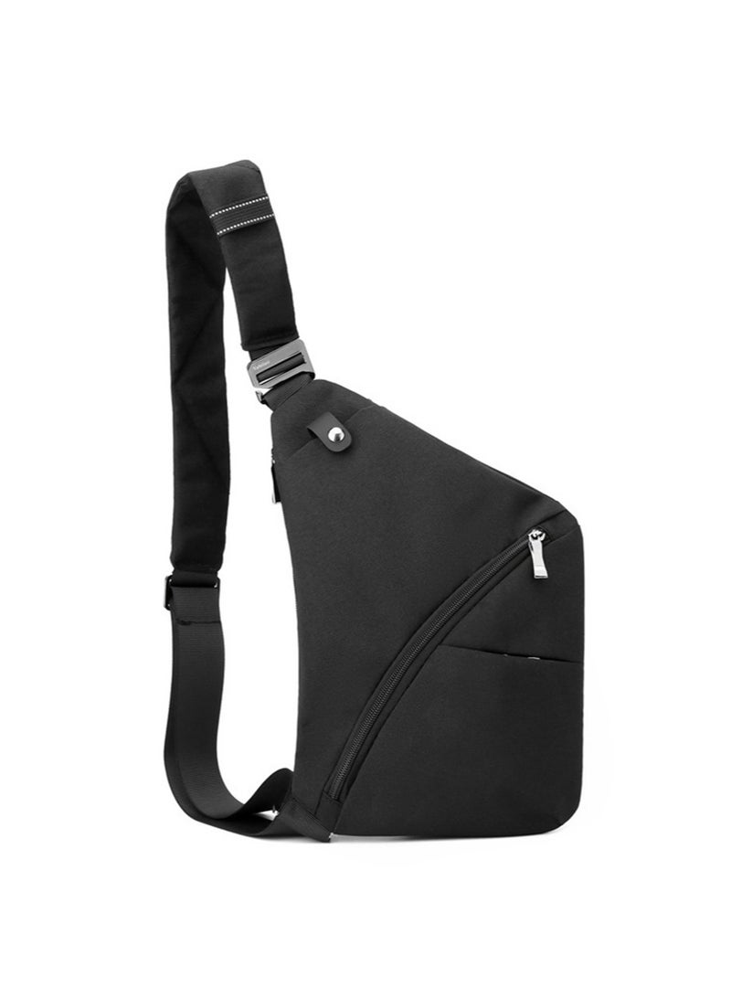 Generic Compact Waist Bag for Men and Women, Waterproof Crossbody Bag Chest Shoulder Backpack with Buckle, Everyday Carry Bag for Travel, Work, Sport Chest Crossbody Bag Cover Pack Rucksack Bicycle Sport  - Image 1