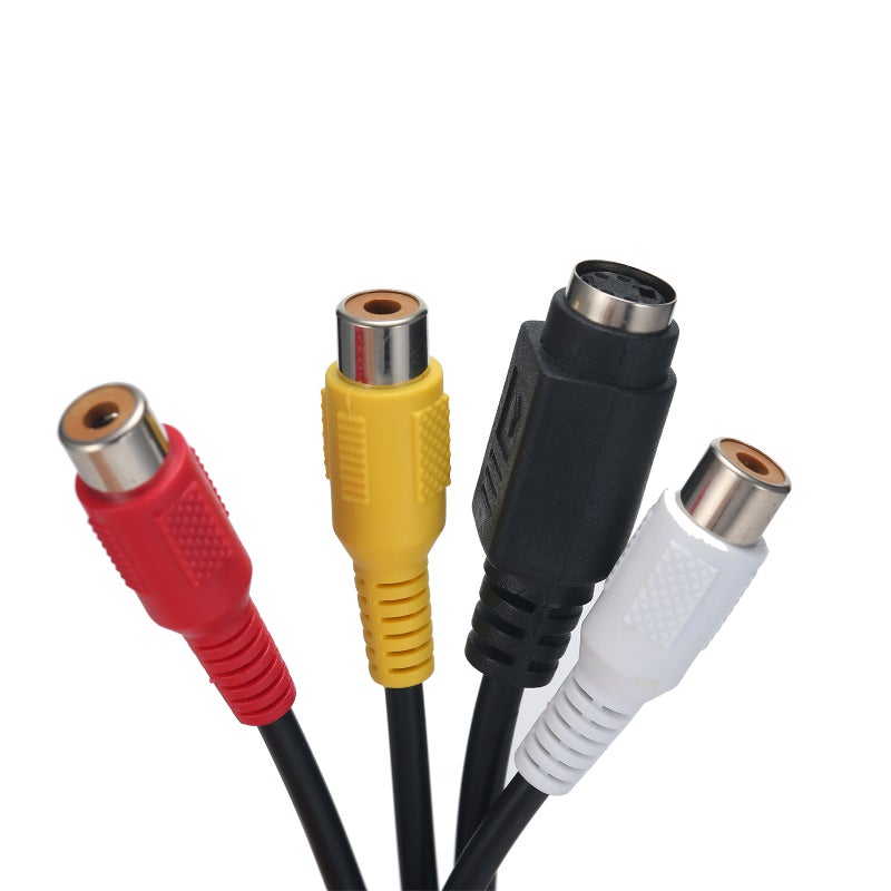 VGA to S-VIDEO 3 RCA TV AV Converter Cable Adapter 3 RCA Female Converter Cable VGA to Video TV Out S-Video AV Adapter - Image 4