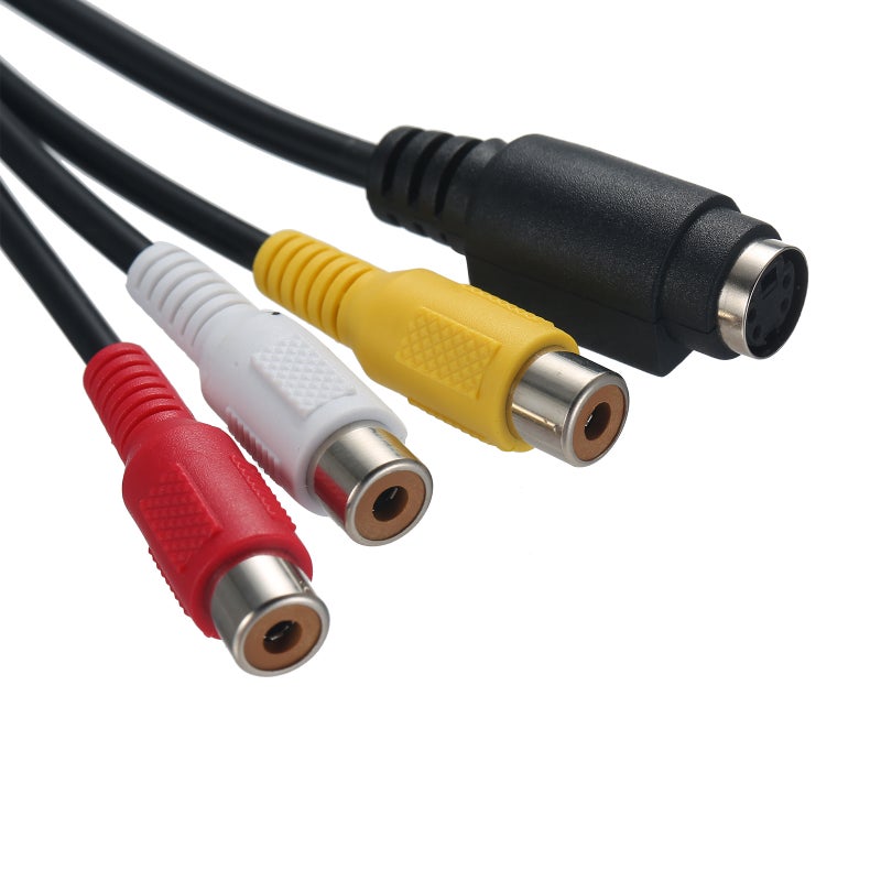 VGA to S-VIDEO 3 RCA TV AV Converter Cable Adapter 3 RCA Female Converter Cable VGA to Video TV Out S-Video AV Adapter - Image 5
