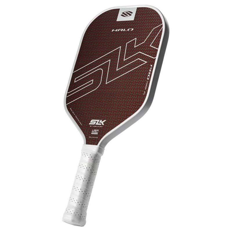 Selkirk Sport SLK Halo Pro Pickleball Paddle | Raw Carbon Fiber Pickleball Paddles with a Rev-Core Power Polymer Core | Designed for Ultimate Spin & Power | Red - Image 1