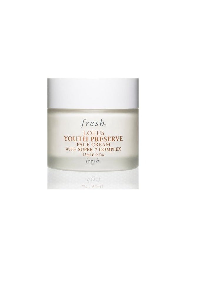 FRESH Lotus Youth Preserve FACE Cream with Super 7 Complex 15ml/0.5oz