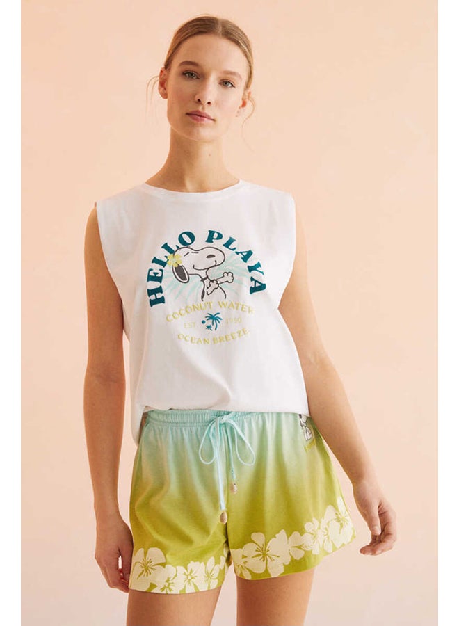women'secret Tie dye Snoopy shorts - Image 4