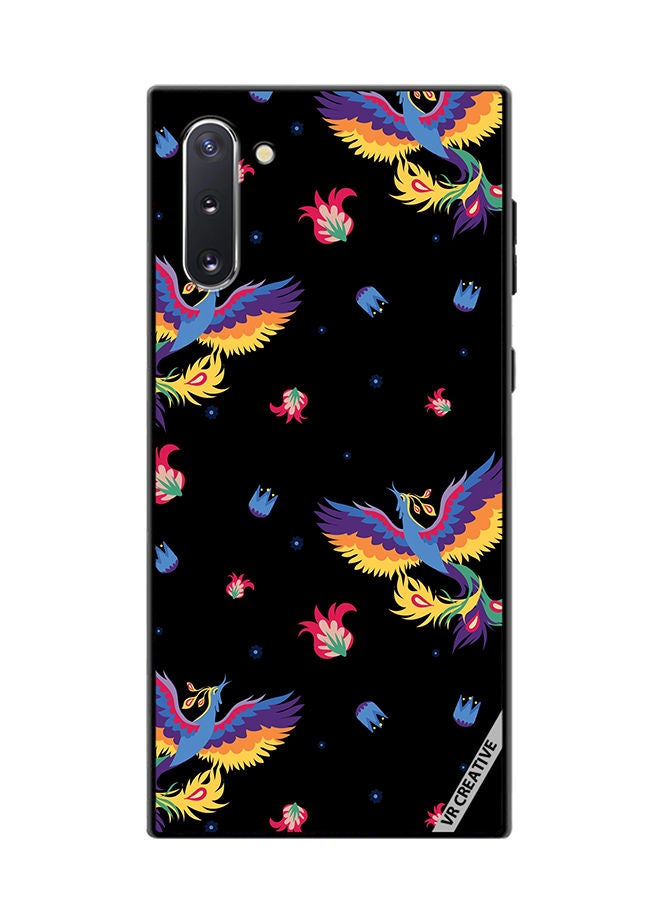 VR CREATIVE Protective Case Cover For Samsung Galaxy Note10 5G Bird And Flowers For Bed Linen Design Multicolour - Image 1