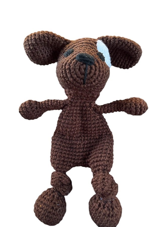 Crochet Snugger Dog Toy Plush Stuff Animal with 11 Squeakers Handcrochet - Image 1