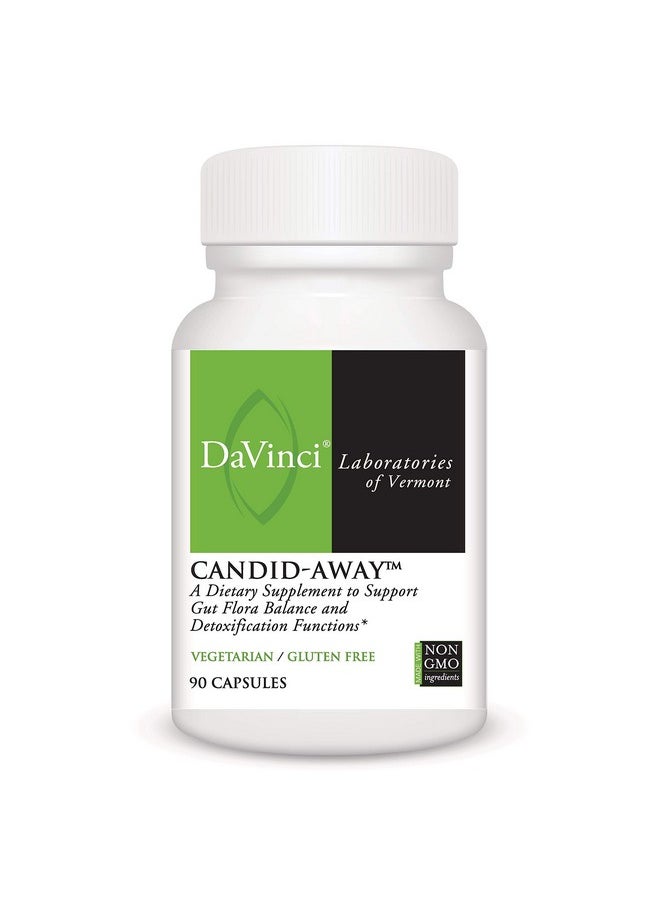 Davinci Labs Candid Away Dietary Supplement To Support Microflora Balance Detox And A Healthy Gut With Calcium Magnesium Cellulase Betaine Hci And More Gluten Free 90 Vegetarian Capsules  - Image 2