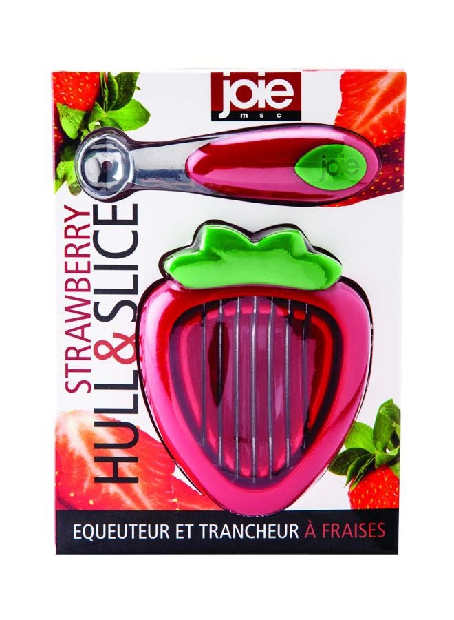 joie Strawberry Hull And Slice Red/Green 4.5x1.2x7inch - Image 1