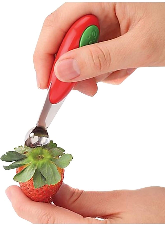 joie Strawberry Hull And Slice Red/Green 4.5x1.2x7inch - Image 4