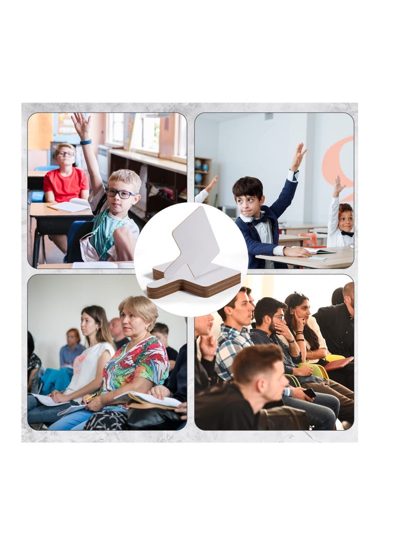 KASTWAVE - 5 Pack Double Sided Handheld Whiteboard, Dry Erase Answer Paddle, Suitable for Classroom, Office, Meeting (9.6x8inch) - Image 1