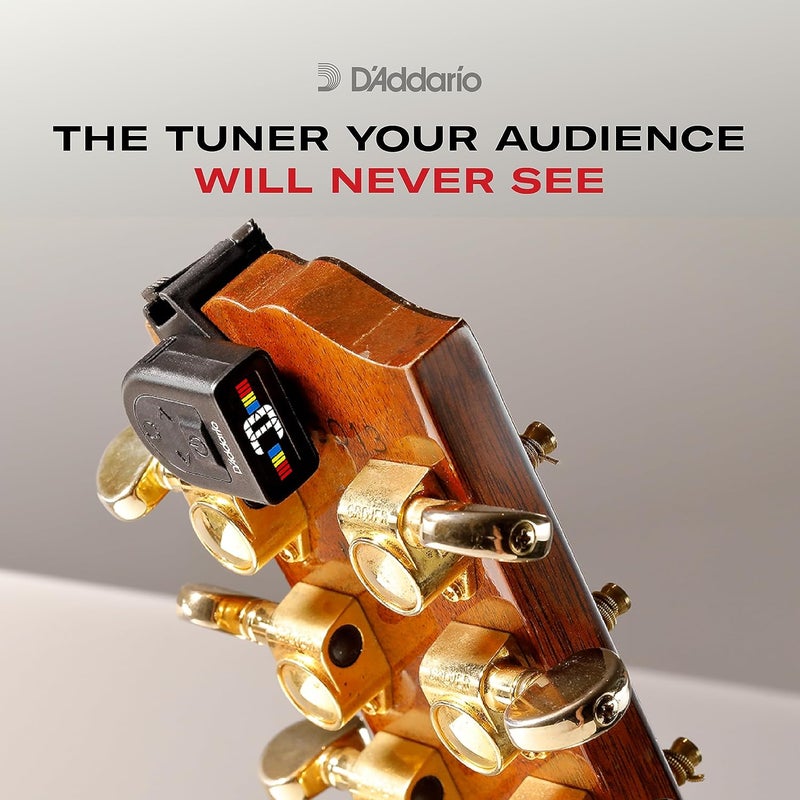 D'Addario PW-CT-12RC Micro Headstock Rechargeable Tuner - Image 3