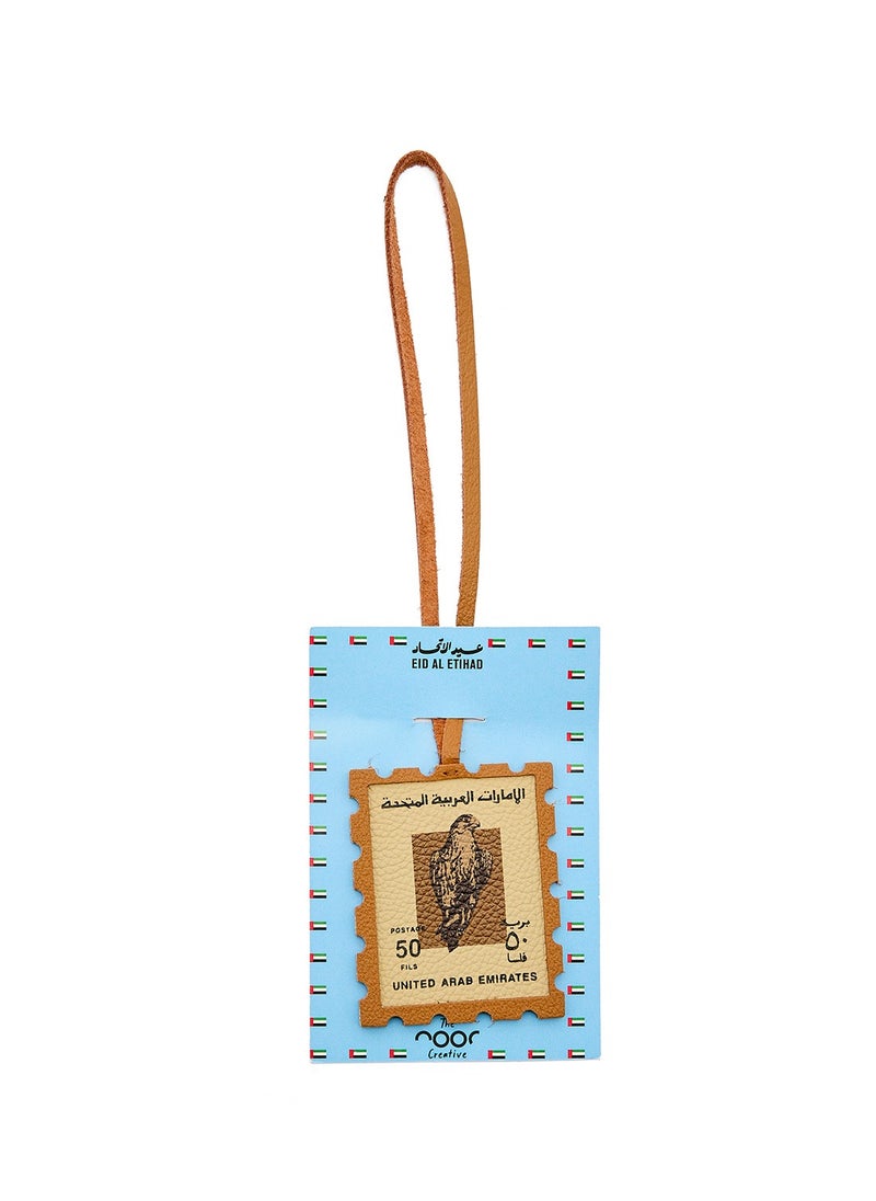 Eid Al Etihad - Camel Leather Keychain - The Noor Creative - Image 1