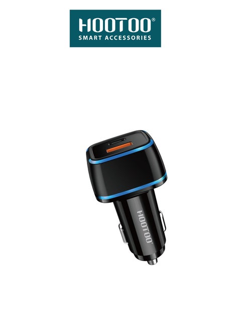 PD Fast Car Charger, 20W Charger. With PD & QC3.0 Fast Charging Car Charger, Equipped with a Chip to Protect Your Phone from Damage and Overcharging.