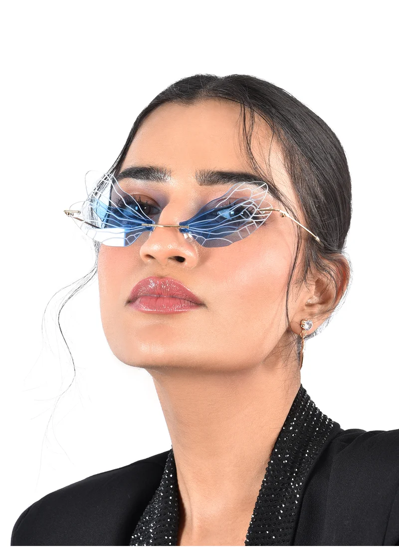 Woggles Red Pappy Zanthe Blue Butterfly Sunglasses