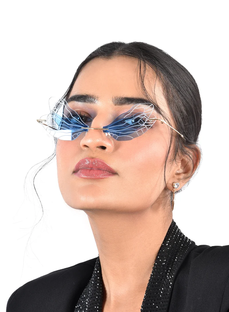 Woggles Red Pappy Zanthe Blue Butterfly Sunglasses
