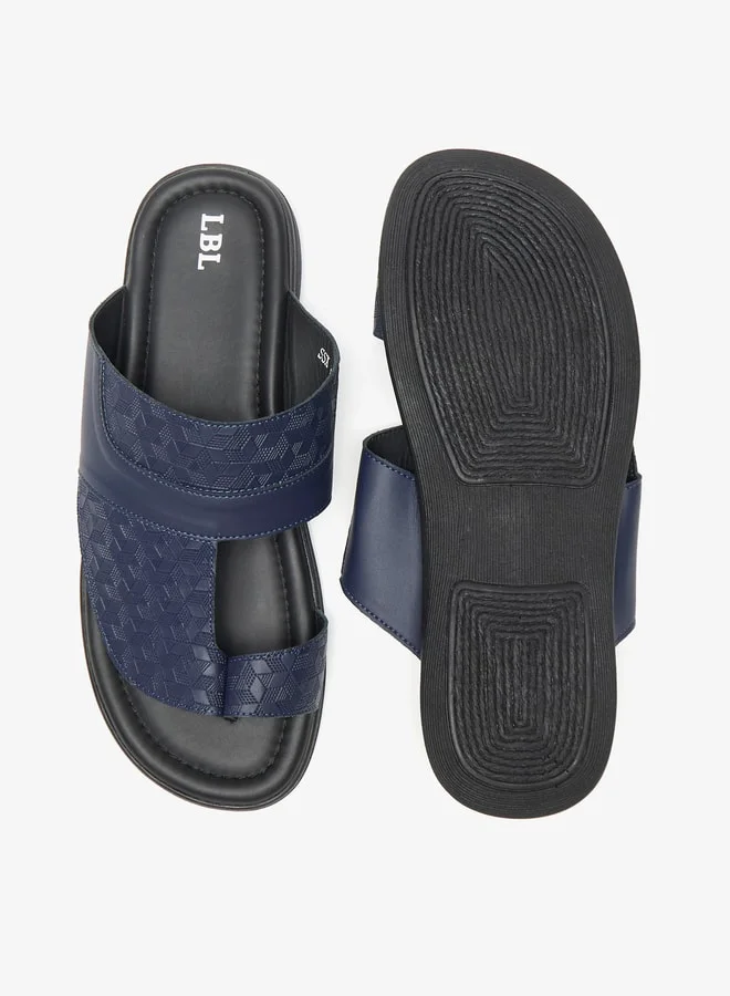 ال بي ال من شو اكسبرس Mens Textured Slip-On Arabic Sandals