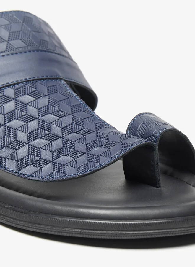 ال بي ال من شو اكسبرس Mens Textured Slip-On Arabic Sandals
