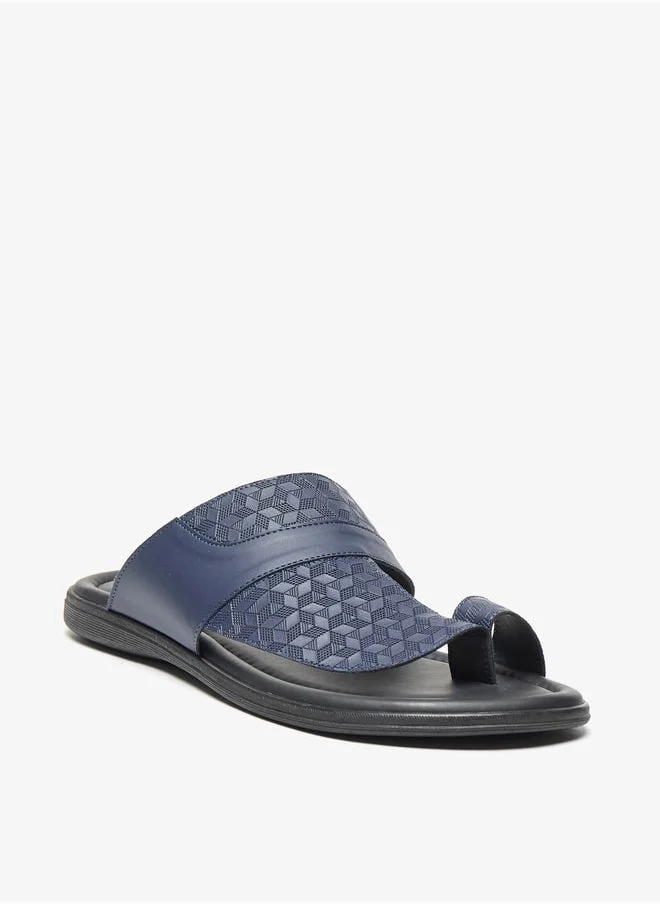 ال بي ال من شو اكسبرس Mens Textured Slip-On Arabic Sandals