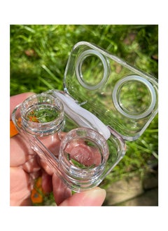 KASTWAVE 4 PCS Contact Lens Cases, Fully Transparent One with Gasket Colorful Contact Lens Container Holder, Outdoor Portable Mini Contact Lens Soak Storage Kit for Travel & Home  - Image 3